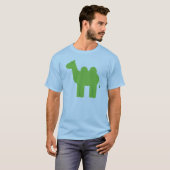 Leuke groene kameel t-shirt (Voorkant volledig)
