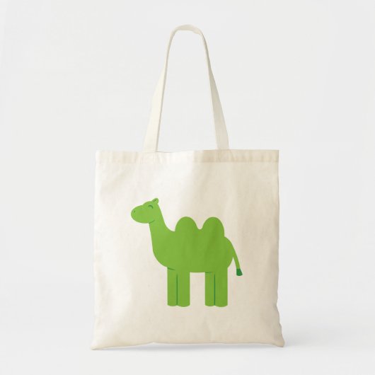 Leuke groene kameel tote bag (Voorkant)