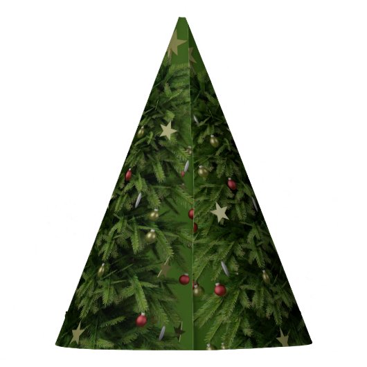 Leuke Groene Kerstboom Papier Party Pet Feesthoedjes (Achterkant)