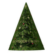 Leuke Groene Kerstboom Papier Party Pet Feesthoedjes (Voorkant)