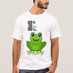 Leuke Groene Kikker Cartoon - Leuke Natuur Fun T-S T-shirt