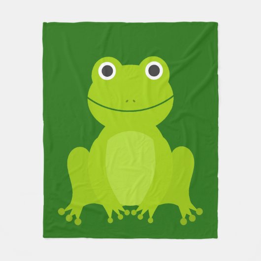 Leuke groene kikker Fleece Deken (Voorkant)