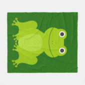 Leuke groene kikker Fleece Deken (Voorkant (Horizontaal))