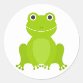 Leuke groene kikker Sticker (Voorkant)
