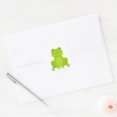 Leuke groene kikker Sticker (Envelop)