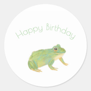 Leuke groene kikker Sticker