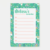 Leuke groene Sinaasappel botanische regenboog om t Post-it® Notes (Voorkant)
