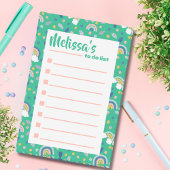 Leuke groene Sinaasappel botanische regenboog om t Post-it® Notes