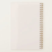 Leuke groene sprinkhaan paarse planner (Achterkant)