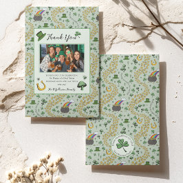 Leuke groene St Patrick's Ierse bedankkaart