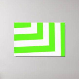 Leuke groene strepen Patroon Canvas Print