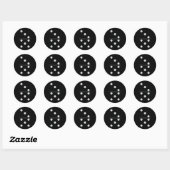 Leuke groep matching Halloween kostuum Domino Domi Ronde Sticker (Vel)