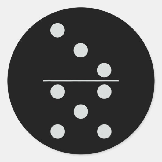 Leuke groep matching Halloween kostuum Domino Domi Ronde Sticker (Voorkant)