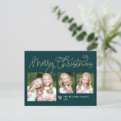 Leuke Groet BEWERKBARE KLEUR Vakantie Kaart Briefk (Staand voorkant)