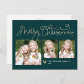 Leuke Groet BEWERKBARE KLEUR Vakantie Kaart Briefk (Voorkant / Achterkant)