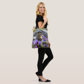 Leuke Grond Eekhoorn en Wildbloemen Natuur Foto Tote Bag (Op model)