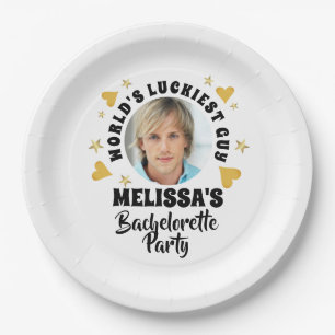 Leuke Grooms Gezicht Foto Bachelorette Party Papieren Bordje