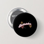 Leuke Groovy Badminton En Shuttles Ronde Button 5,7 Cm (Voorkant /achterkant)