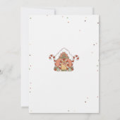 Leuke Groovy Kerstman Kerst Baby Shower Kaart (Achterkant)