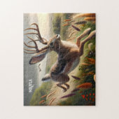 Leuke Grote Amerikaanse Jackalope Legpuzzel (Verticaal)