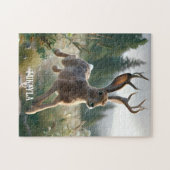 Leuke Grote Amerikaanse Jackalope Legpuzzel (Horizontaal)