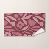 Leuke grote bloem vet kleur bad handdoek (Handdoek)