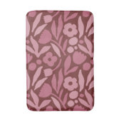 Leuke grote bloem vet kleur badmat (Voorkant Verticaal)