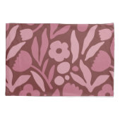 Leuke grote bloem vet kleur kussensloop (Achterkant)