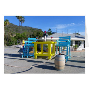 Leuke grote grootte tafel / stoelen Wenskaart!