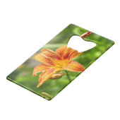 Leuke grote Lily bloem foto Creditkaart Flessenopener (Voorkant Gekanteld)