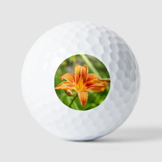Leuke grote Lily bloem foto Golfballen (Voorkant)