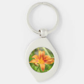 Leuke grote Lily bloem foto Sleutelhanger (Voorkant)