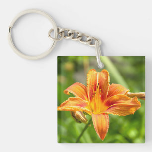 Leuke grote Lily bloem foto Sleutelhanger