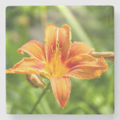 Leuke grote Lily bloem foto Stenen Onderzetter (Voorkant)