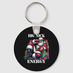 Leuke Grote Nick Energie Leuke Kerstman Kerstmis X Sleutelhanger
