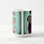 Leuke Grunge Guy en Punk Meisje Holding Handen Koffiemok (Center)