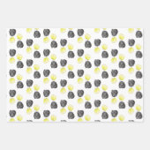 Leuke Guinee Pig Gele Ballonnen Custom Verjaardag Inpakpapier Vel (Voorkant 3)