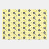 Leuke Guinee Pig Gele Ballonnen Custom Verjaardag Inpakpapier Vel (Voorkant)