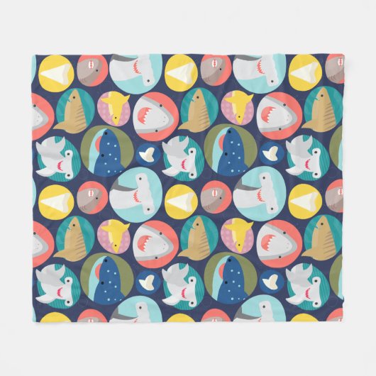 Leuke haai soort fleece deken (Voorkant (Horizontaal))