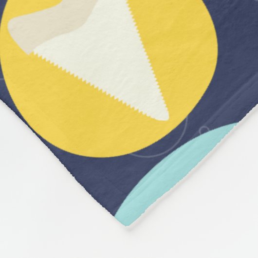 Leuke haai soort fleece deken (Hoek)