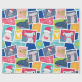 Leuke haai soort kerst inpakpapier (Vlak)