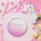 Leuke haaien en Ocean Pink | BABY SHOWER Papieren Bordje (Feest)