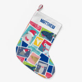 Leuke haaiensoort Kerst Kleine Kerstsok (Voorkant (Hangend))