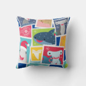 Leuke haaiensoort Kerst Kussen (Achterkant)