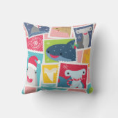 Leuke haaiensoort Kerst Kussen (Achterkant)