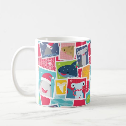 Leuke haaiensoort Kerst Mok (Links)