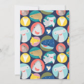 Leuke haaiensoort Kids Verjaardag Uitnodiging (Achterkant)