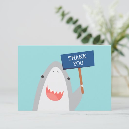 Leuke haaiensoorten bedankkaart (Staand voorkant)