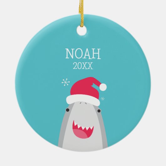 Leuke haaiensoorten keramisch ornament (Achterkant)