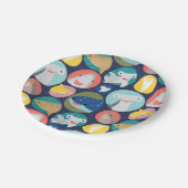 Leuke haaiensoorten papieren bordje (Gekanteld)